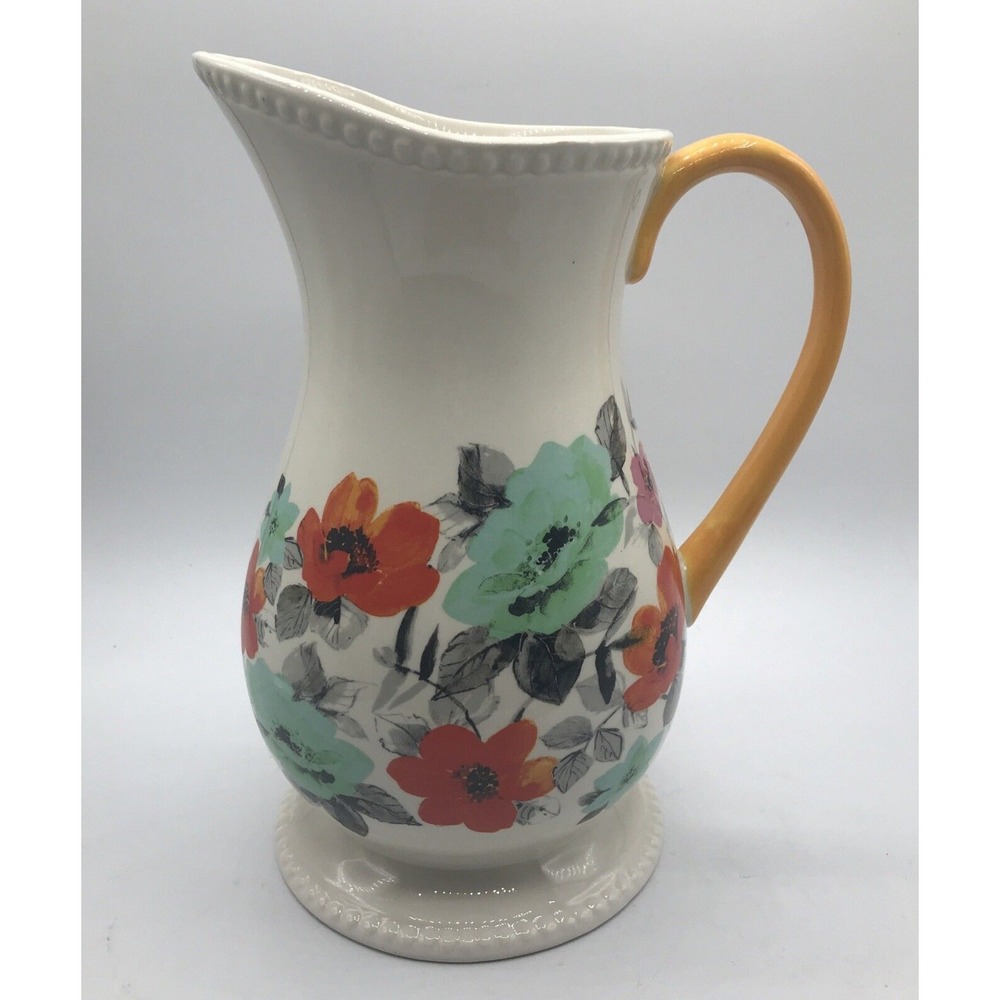 The Pioneer Woman Flea Market Decorated‎ Floral 2-Quart Pitcher MINT!